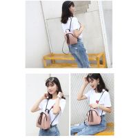 Womens Backpack Korean Version Fashion Tassel PU Leather Small Square Bag [ReadyStock 451]