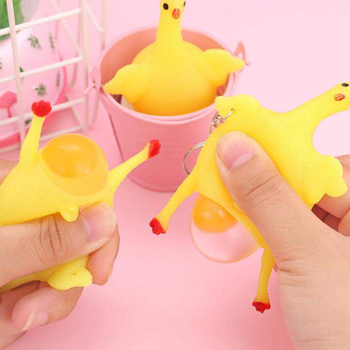 Novelty Funny Chicken Egg Laying Hens Anti Stress Squeeze Squeeze Stress Chicken Relief Gifts