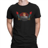 MenS T-Shirt Time To Get Psyched Crazy 100% Cotton Tee Shirt Short Sleeve Castle Wolfenstein T Shirt Crewneck Tops New Arrival