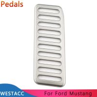 ที่เหยียบมาติ Mobil Baja Tahan Karat Pedal Pijan Ki Penutup Pedal Ki Untuk Ford Mustang 2015 2016 2017 2018 2019 2020 2021