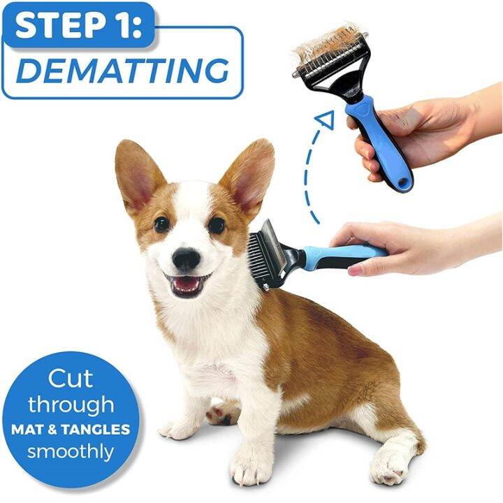 cc-undercoat-rake-for-dogs-2-1-comb-deshedding-hair-grooming-tool-mat-and-tangles-reduces-shedding-by-95