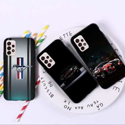 Mustang Cobra Shelby Phone Case for Samsung A91 A81 A73 A72 A71 A30S A20 A12 A13 A52 A53 4G 5G Black Soft Phone Cover Phone Cases