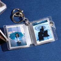 1 inch 2 inch Small Mini Album Book Bag Accessories Pendant Creative Keychain Card Holder Card Bag Cute Photo Holder Keychain