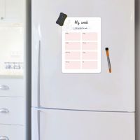 ◊✿❉ Magnetic Whiteboard small chalkboard sticker Kitchen menu whiteboard Weekly Planner Fridge Sticker Message Board Scheduler