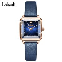 Labaoli fashion square womens watch Douyin live light luxury quartz womens watch waterproof watch 【QYUE】