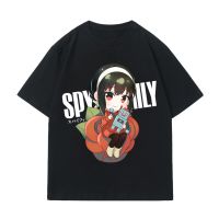 New Anime Spy x Family Anya Loid Forger Yor Forger Men Short Sleeve Cotton T-Shirt Casual Harajuku Unisex Trendy Clothes Top
