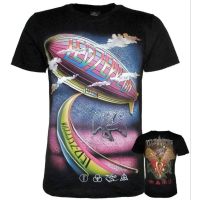 แฟชั่นใหม่ LED Zeppelin ร็อคเสื้อยืดวงร็อค