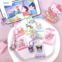 LOUISIS Kitty Cinnamoroll Kuromi Kuromi พวงกุญแจที่วางโทรศัพท์อะคริลิค My Melody จี้ที่ตั้งโทรศัพท์มือถือที่ยึดสำหรับช่วยถือที่มีน้ำหนักเบา Cinnamoroll จี้ที่วางโทรศัพท์ผู้หญิงผู้หญิงผู้หญิงผู้หญิง