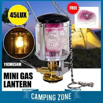 Lixada Mini Propane Camping Lantern Single Mantle Gas Light