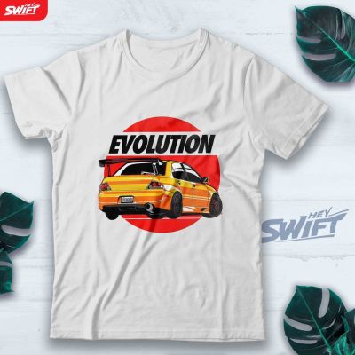 [COD]เสื้อยืด พิมพ์ลาย Mitsubishi LANCER EVO EVOLUTION DISTRO สําหรับผู้ชายS-5XL  H83Q