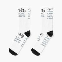 Funny Cycopath bike Definition Socks cartoon socks socks funny non-slip soccer socks Socks Tights