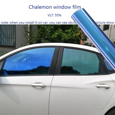 【☄New Arrival☄】 shang815558 Hohofilm 50Cm * 200Cm ยูวีหลักฐาน55% Vlt กิ้งก่าฟิล์มหน้าต่างสีหน้าต่างรถฟิล์มโซล่าร์ปลายแหลมฟิล์มกระจกหน้าต่าง20 X 78.74