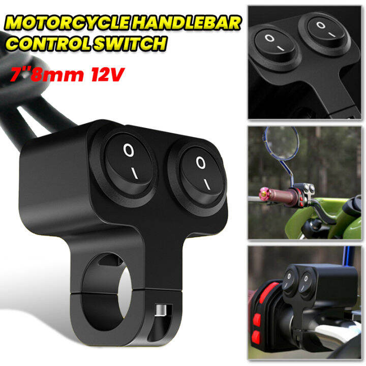 1 pc Motorcycle Handlebar Double Switch Electric Aluminum Alloy