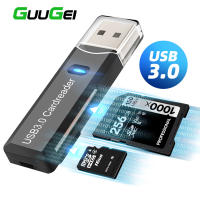 GUUGEI 2 IN 1 USB3.0 Card Reader Micro SD TF Card Memory Reader 2.0 Card Reader แฟลชไดรฟ์สำหรับแล็ปท็อป PC