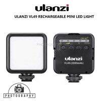 ULANZI VL49 RECHARGEABLE MINI LED LIGHT ไฟติดหัวกล้อง มาพร้อมแบตเตอรี่ในตัว ประกัน 7 วัน