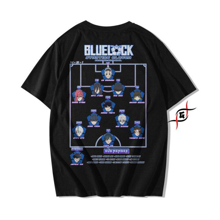 มีสินค้า-เสื้อยืด-ผ้าฝ้าย-พิมพ์ลายอนิเมะ-genryu-blue-lock-bluelock-eleven-final-team-yoichi-isagi-seishiro-nagi-ego-24s