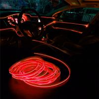 2m For Audi A8 A7 A5 A6 A4 A3 A1 TT B7 B6 Q7 Q5 Q3 Neon LED Atmosphere Light Car Interior Lighting Strips LED Strip Garland Rope