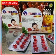Viên Uống đẹp da Vitamin E Đỏ Franplus 4000mcg Chiết xuất Hạt Nho,1000mcg thumbnail
