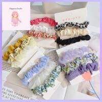 ELEGANCE STUDIO 3pcs แฟชั่นสำหรับผู้หญิง ผ้าชีฟองเส้นด้าย scrunchies ที่มัดผม อีลาสติก เชือกมัดผม ของใหม่ อุปกรณ์เสริมผม ยางรัดผม สำหรับผู้หญิง