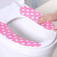 Washable Adhensive Washroom Warm Toilet Seat Cover new Toilet Seat Sticker Bathroom Accessories