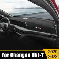 สำหรับ Changan UNI-T 2020 2021 2022 LHD แผงควบคุมรถปกสีอาทิตย์หลีกเลี่ยงแผ่นแสงแผงหน้าปัดพรมเสื่ออุปกรณ์เสริม