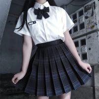 【CW】Plaid Pleated Skirt Mini Skirts Summer Winter Black Mini Skirts Women Korean Japanese Style Micro Skirt School White Skirt Y2k