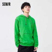 Semir Hooded Sweatshirt Men 2022ฤดูใบไม้ผลิสวม Contrast Color Stitching Top Ins Hits Open Line And Caps Trend MenS Hoodies