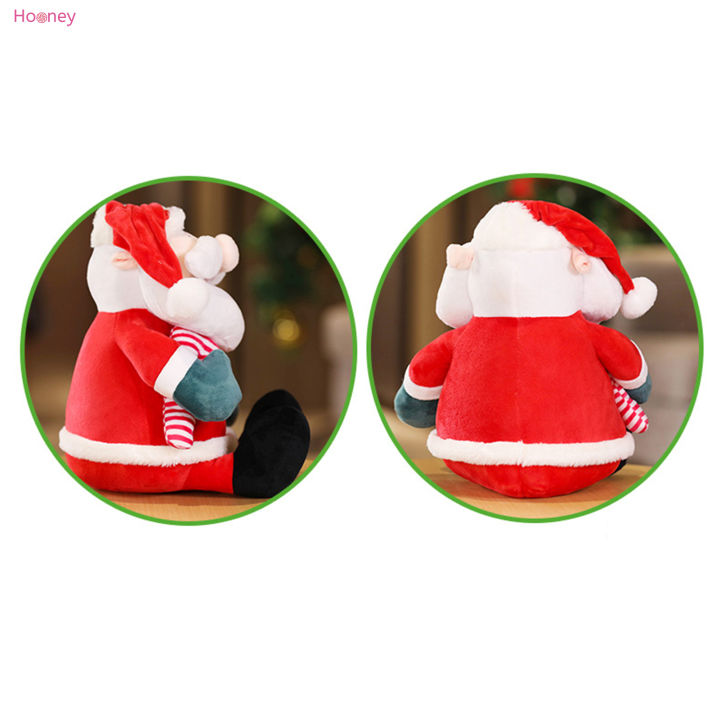 ตุ๊กตาหนานุ่มกำมะหยี่คริสต์มาส-hooney-สำหรับเด็กวัยหัดเดินไม่ซีดจางและยืดหยุ่นได้ดีการตกแต่งด้วยตุ๊กตา