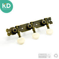 KD Classical Guitar Tuning Pegs Antique Bronze Guitar Peg Oval Button Machine Heads Accessories