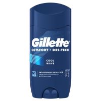 Gillette Antiperspirant Deodorant for Men, Invisible Solid, Cool Wave, 3.4 oz(96g)