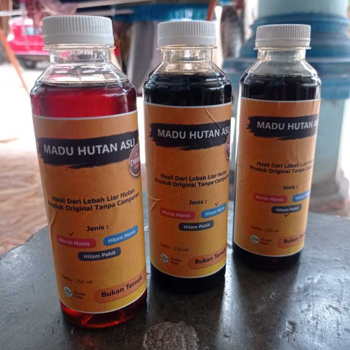 Madu Hutan Asli Original 250 Ml 350 Gr Madu Lebah Apis Dorsata Odeng Gung Dari Pedalaman