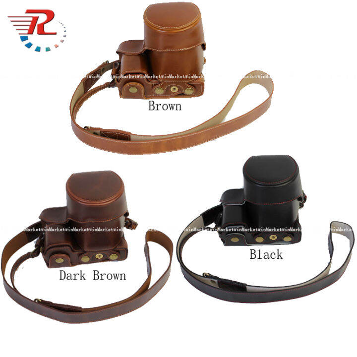 Sony A6400 Luxury Leather Camera Case Bag For Sony A6400 A6300 A6100