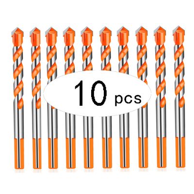 10/5/4pcs Threaded triangle tungsten steel wall tile concrete drilling bit Household marble Overlord drill Hand electric drill