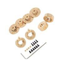 8Pcs Brass Wheel 7mm Hex Adapter Counterweight Steering Knuckle for Kyosho MINI-Z 4X4 1/18 1/24 RC Car Upgrades Parts