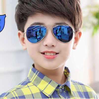 【YF】۩  New Childrens Polarized Sunglasses Kids Outdoor Cycling Glasses Boys Metal Eyewear UV400