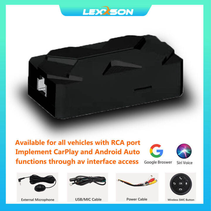 LEXXSON Saviour of car head unit add on carplay module via the av