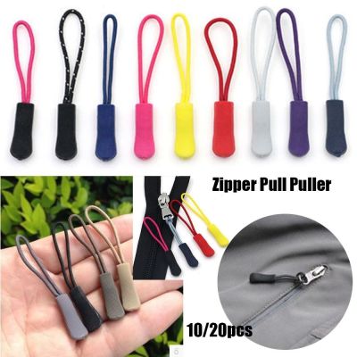 10/20pcs Zipper Pull Puller End Fit Rope Tag Fixer Zip Cord Tab Replacement Clip Broken Buckle Travel Bag Suitcase Tent Backpack
