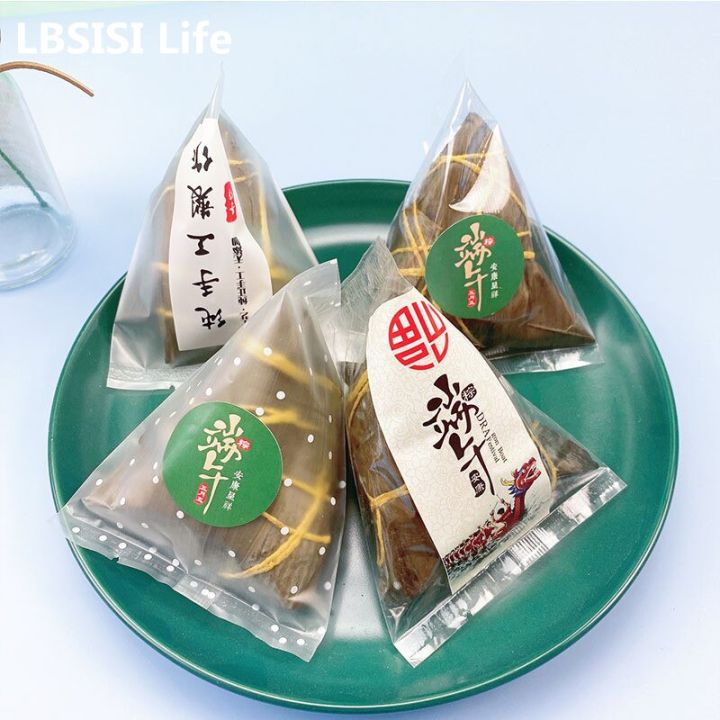 lbsisi-เทศกาลแข่งเรือมังกร100ชิ้นเครื่อง-zongzi-ถุงปิดผนึกทำมือขนมไหว้พระจันทร์บิสกิตถุงฝ้าสองครั้งที่ห้าเทศกาล