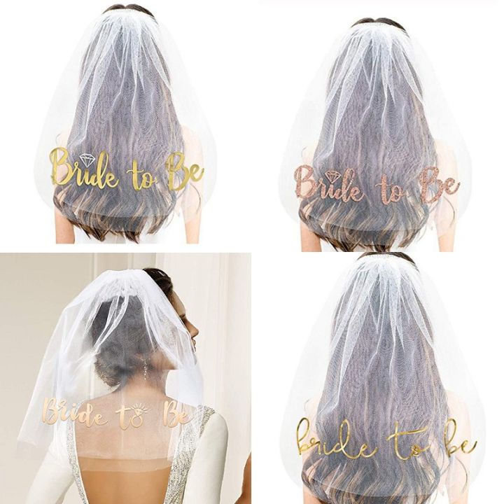 Bridal Veil Bachelorette Party Decorations Bride To Be Gift Bridal