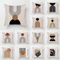 hot！【DT】◙  Cushion Cover Short Homestay for Bedroom Sofa Throw Pillowcase 45x45cm