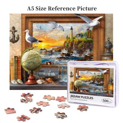 Marine To Life Wooden Jigsaw Puzzle 500 Pieces Educational Toy Painting Art Decor Decompression toys 500pcs