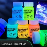 58ML High-brightness Luminous Pigment Ultra-bright Luminous Student DIY Clothes Shoes Fluorescent Paint Creation Supplies