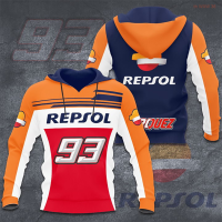 New Marc Marquez 93 Repsol Honda Motogp Racing Mm93 Hooded Sweatshirt 3d Print Large Spring And Autumn Fashion Men And Women popular