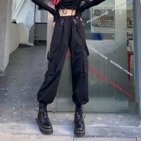 Thin Leg Overalls For Women 2023 Spring Autumn And Summer New Two-Wear Black Loose Straight Slim Casual Pants