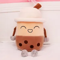 New Trending Creative Bubble Milk Tea Cup Pillow Girls Bed Sleeping Oversized Rag Baby, Toy Figurine, Doll Plush