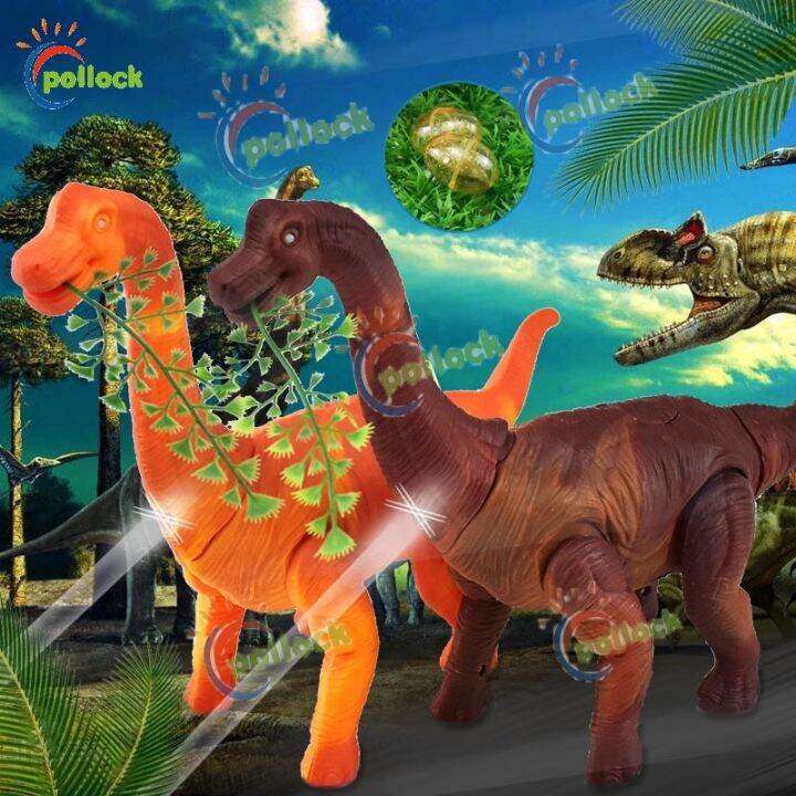 Children's Musical Dinosaur Toy Laying Egg With Projector Brachiosaurus ...