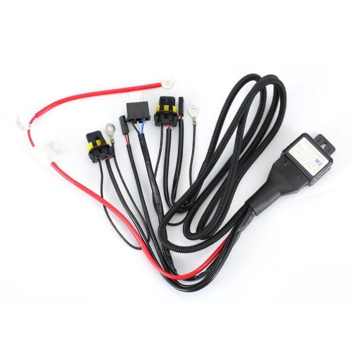 GOFT 35W 12V Xenon Headlight Wiring Harness HID Relay Wire Controllor ...