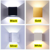 6W Up and Down Wall Lamps gold silver LED Aluminium Wall Light LED Wall Lamp For Bedroom Living Room Corridor Aside Lighting