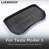 For Tesla Model 3 2020-2023 Front Luggage Mat Model3 TPE All-Weather Waterproof And Wear-Resistant Foot Mat Floor Pad Trunk Mat