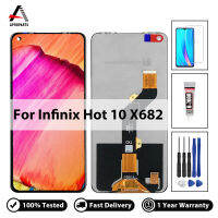 6.78 จอแอลซีดีต้นฉบับสำหรับ Infinix ร้อน10 X682จอแสดงผล LCD Touch Screen Digitizer สมัชชาสำหรับ Hot10 X682B X682C ซ่อมจอแอลซีดีอะไหล่ด้วยเครื่องมือ